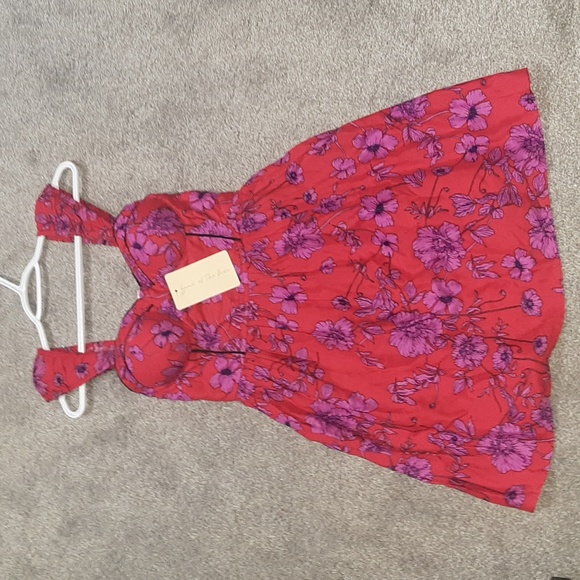 Band of the free  red floral mini dress - Picture 1 of 4